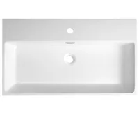 SAPHO AQUATIC umyvadlo, litý mramor, 80x46cm, bílá (4)