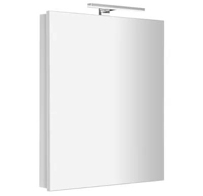 SAPHO GRETA galerka s LED osvětlením, 60x70x14cm, bílá mat