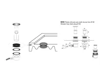 KERASAN RETRO vaničkový sifon, průměr 90mm, DN40, krytka zlato (2)