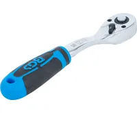 BGS Oboustranná ráčna ,  Jemný zub ,  6,3 mm (1/4") (3)