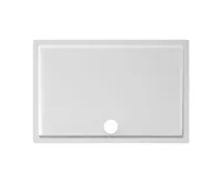 JIKA PADANA Sprchová vanička, litý mramor, obdélníková 100x80x3, Bílá