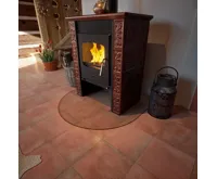 HS Flamingo Sklo pod kamna - Oblouk 1000x1000 mm / R500 / 6 mm HS Flamingo Sklo pod kamna - Oblouk 1000x1000 mm / R500 / 6 mm