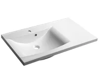 SAPHO LUCIOLA umyvadlo, litý mramor, 90x48cm, levé, bílá SAPHO LUCIOLA umyvadlo, litý mramor, 90x48cm, levé, bílá