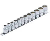 BGS Hlavice nástrčné 3/8", 12ti hranné 8,0-19 mm, 12 dílů (1)