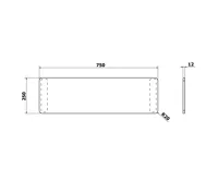 POLYSAN UNIVERSAL sedák na vanu, 75x25 cm, černá (9)