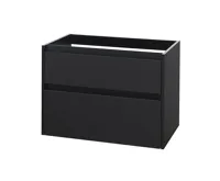 Opto, koupelnová skříňka, černá, 2 zásuvky, 810x580x458 mm