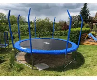 GoodJump 4UPVC modrá trampolína 400 cm s ochrannou sítí + žebřík - Inside - výprodej (8)