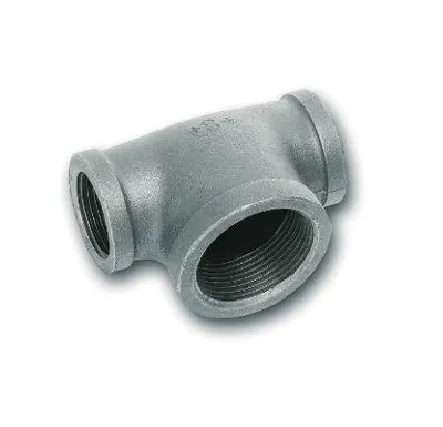 Pozink T-kus redukovaný 130 -  1" x 1/2" x 1"