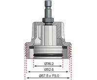 BGS Adaptér ze sady 108027 pro VW Vento, T4, Passat-1996, Golf, Beetle, Sharan (3)
