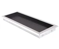 HS Flamingo Krbová mřížka 16x45 cm, broušený chrom