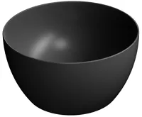 GSI PURA keramické umyvadlo na desku vysoké, průměr 42cm, černá mat