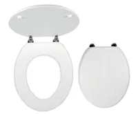 NOVASERVIS WC sedátko, MDF bílá, panty kov-chrom - WC/PROVENCE