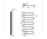 SAPHO CARISMA otopné těleso 500x1000mm, chrom (7)