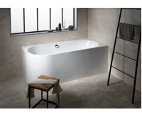 POLYSAN ASTRA R MONOLITH asymetrická vana 160x75x60cm, bílá (5)