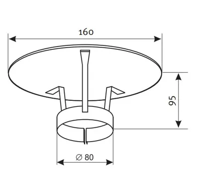 Protherm SM2 zakončení svislé ø 80