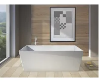 GELCO KVADRIE volně stojící vana 1590x650x550mm, litý mramor, bílá lesk (3)