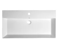 SAPHO KARE 85 keramické umyvadlo nábytkové 85x45cm, bílá (6)