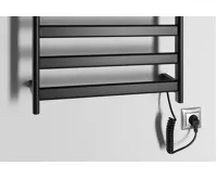 SAPHO ELIAS elektrický sušák ručníků 490x730x110 mm, 105 W, černá mat (5)