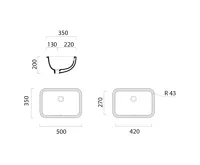 GSI PURA/CLASSIC keramické umyvadlo pod desku 35x50cm, bílá ExtraGlaze (5)