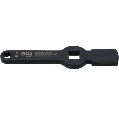BGS Klíč očkový úderový,  E-profil (pro torx), oboustranný, E18