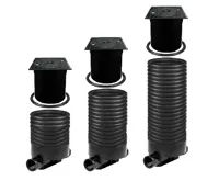 OSMA kanalizační šachta 315x1000 mm průchozí KG 200 poklop teleskopický plný - 12,5t