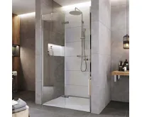 Sprchové dveře, Novea, 110x200 cm, chrom ALU, sklo Čiré, levé provedení