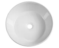 AQUALINE Keramické umyvadlo na desku, Ø 40cm, bílá (4)