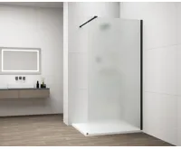 POLYSAN ESCA BLACK MATT jednodílná sprchová zástěna k instalaci ke stěně, matné sklo, 1500 mm POLYSAN ESCA BLACK MATT jednodílná sprchová zástěna k instalaci ke stěně, matné sklo, 1500 mm