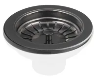 BRUCKNER Dřezová výpust 6/4&quot;, nerez/gun metal