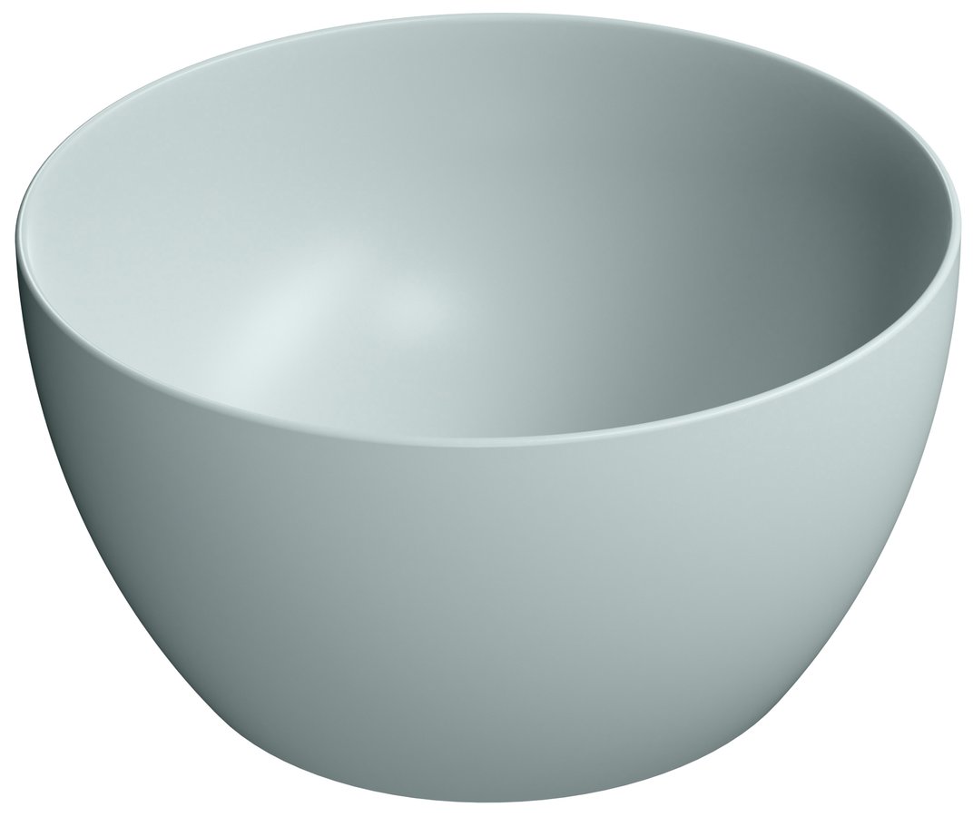 Gsi pura keramické umyvadlo na desku vysoké, průměr 42cm, ghiaccio mat