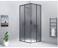 GELCO SIGMA SIMPLY BLACK obdélníkový sprchový kout 900x800 mm, L/P varianta, rohový vstup, sklo Brick