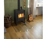 Sklo pod kamna - FLAMINGO Oblouk 1000x1000 mm, fazeta / R725 / 6 mm Sklo pod kamna - FLAMINGO Oblouk 1000x1000 mm, fazeta / R725 / 6 mm