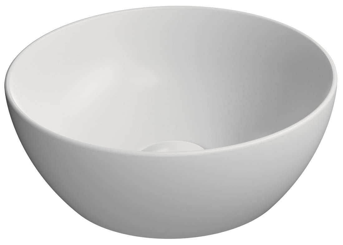 Gsi pura keramické umývátko na desku, průměr 32cm, bílá mat