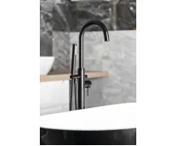 AQUALINE CETO vanová baterie s připojením do podlahy, černá mat (3)