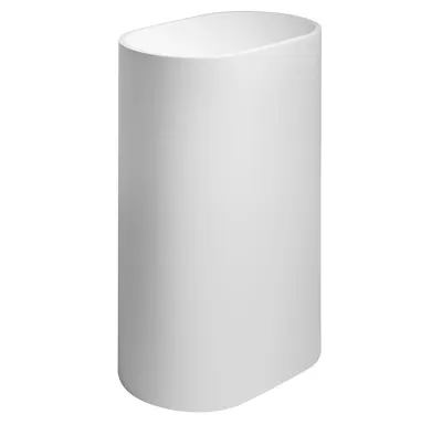 SAPHO TREVA umyvadlo volně stojící 56,5x85cm, litý mramor, kryt výpusti, bílá mat