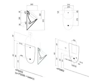 GSI COMMUNITY urinál se zakrytým přívodem vody, 31x61cm, otvory pro víko, bílá ExtraGlaze (3)