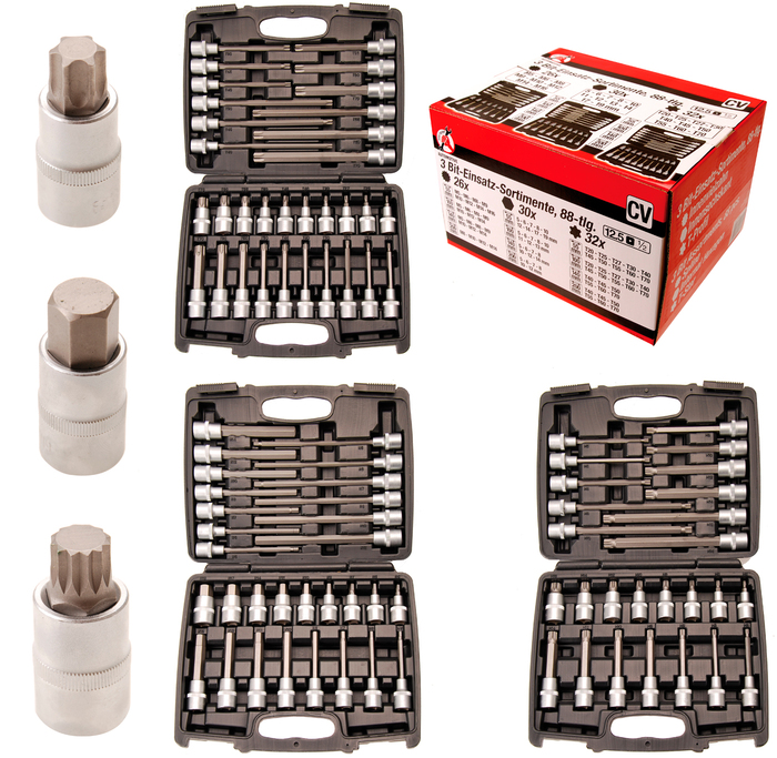 Bgs hlavice nástrčné,  12,5 mm (1/2"), 88dílná sada