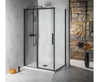 POLYSAN ALTIS BLACK boční stěna 800mm, čiré sklo, výška 2000mm, čiré sklo (3)