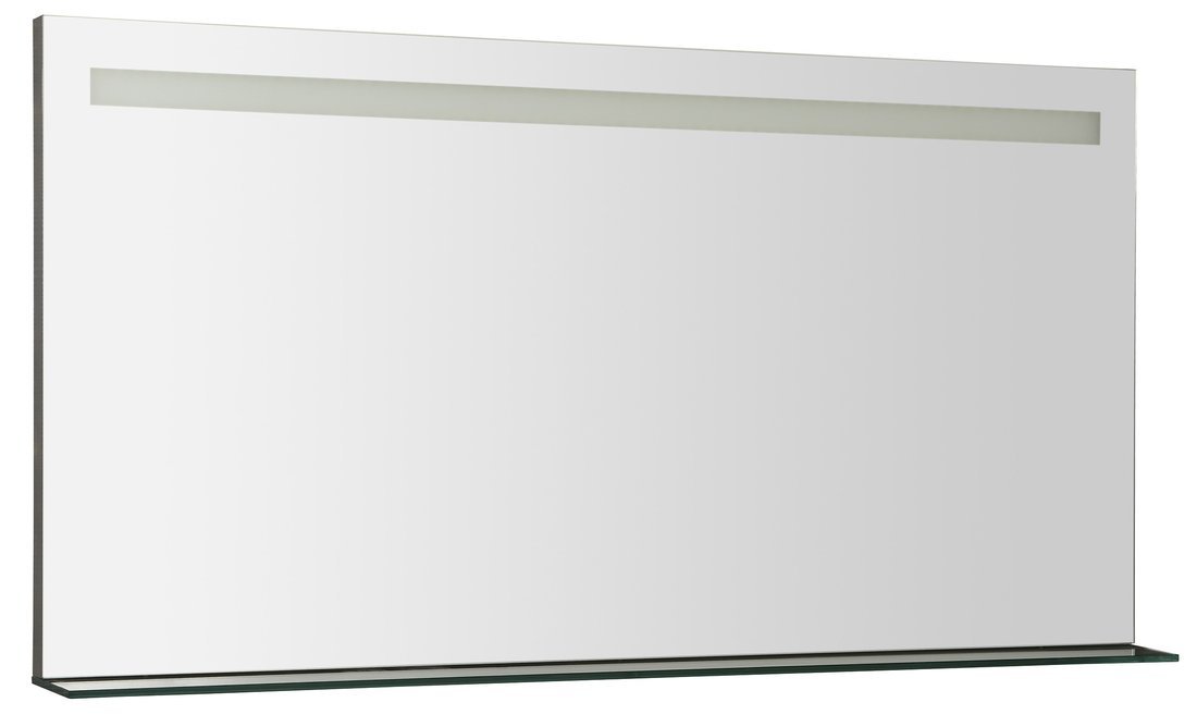 SAPHO BRETO zrcadlo s LED osvětlením a policí 1200x608mm