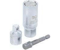 BGS Univerzální nástrčná hlavice se sadou adaptérů, 10 mm (3/8"), 9 – 21 mm, 17dílná