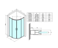 GELCO SIGMA SIMPLY čtvrtkruhová sprchová zástěna 800x800 mm, R550, čiré sklo (9)