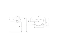 AQUALINE ZARA 80 keramické umyvadlo nábytkové 79,5x46cm, bílá (12)