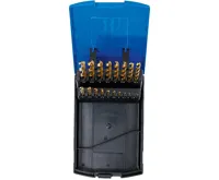 BGS Vrtáky spirálové, HSS-G, s titanovým povrchem, 1 - 10 mm, 19dílná sada (3)