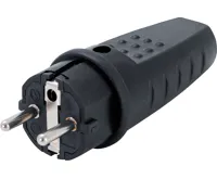 BGS Vidlice 16A/250V, průmyslová, gumová, IP44