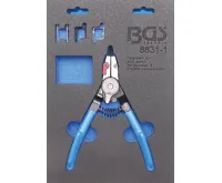 BGS Kleště na rozpěrné kroužky, pro vnější/vnitřní rozpěrné kroužky, výměnné hroty, 180 mm BGS Kleště na rozpěrné kroužky, pro vnější/vnitřní rozpěrné kroužky, výměnné hroty, 180 mm