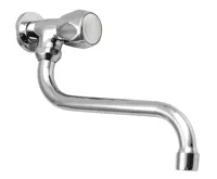 AQUALINE Nástěnný ventil 1/2", otočná hubice, chrom AQUALINE Nástěnný ventil 1/2", otočná hubice, chrom