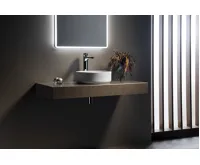 ISVEA INFINITY ROUND keramické umyvadlo na desku, průměr 36cm, bílá (8)