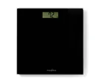 Digitální osobní váha s max. nosností 150kg, tvrzené sklo, černá (6)