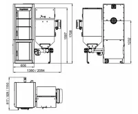 Viadrus A3C-S31PB-00.18 5 čl. malý zásobník, regulace "STANDARD" ver. 2017+ Kotel na tuhá paliva (1)