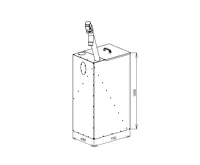 Atmos Kompaktní nádrž na pelety - Sada AZPU 240 M (modrá) (1)